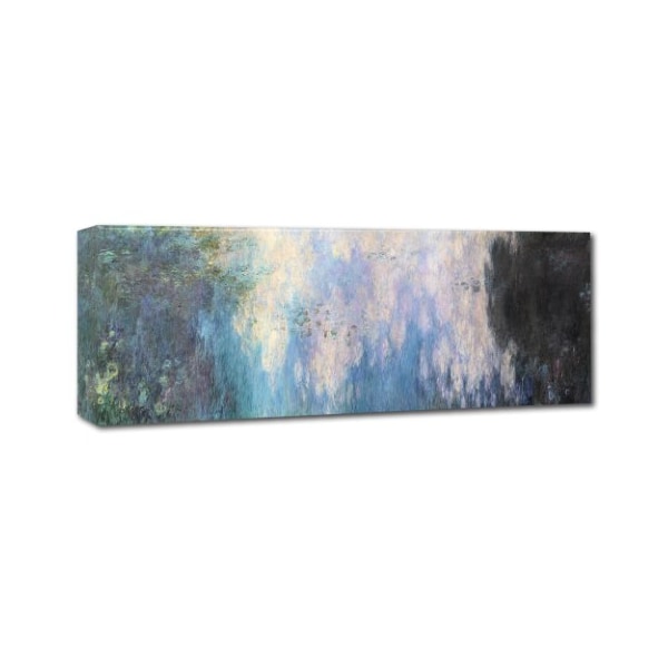 Monet 'The Water Lillies Clouds' Canvas Art,8x24